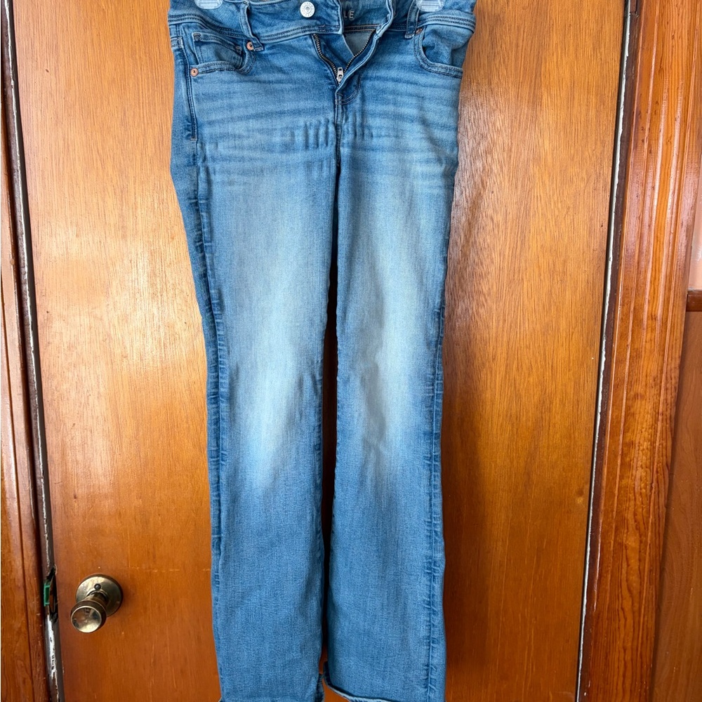 American Eagle Outfitters Light Blue Straight Leg Jeans